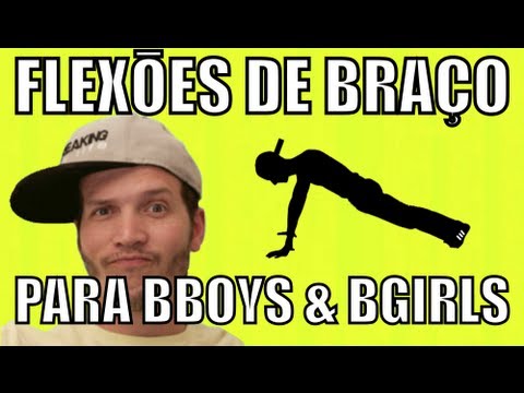 Flexões de braço para bboys e bgirls